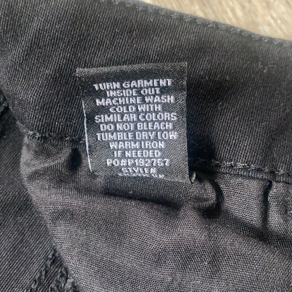 Almost Famous Black Denim Button Down Mini Skirt - Picture 8 of 8